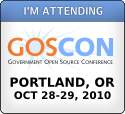 I'm Attending GOSCON - October 27-28, 2010 - Portland, OR